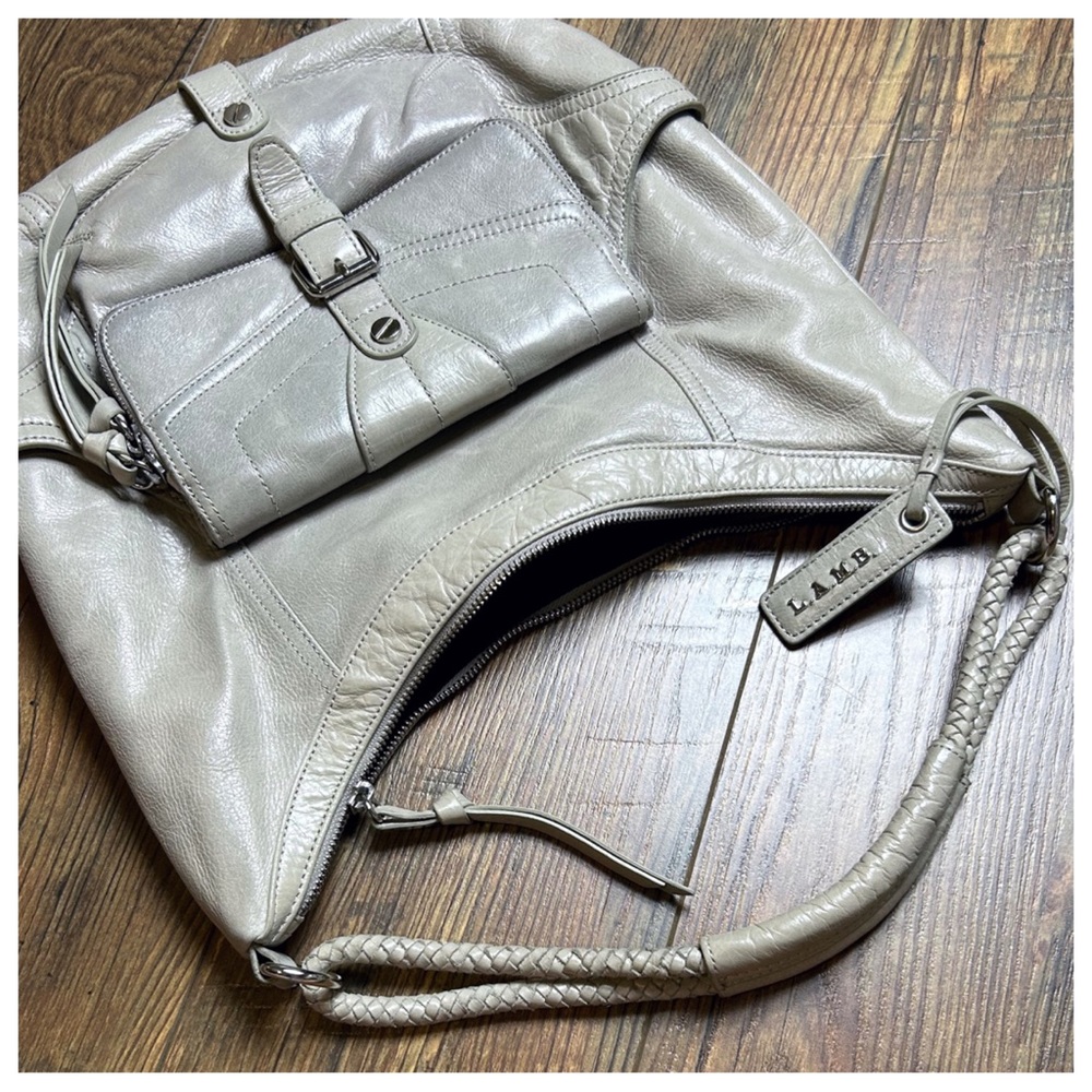 L.A.M.B Hobo Leather Shoulder Purse - Picture 3 of 12